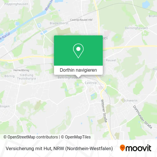 Versicherung mit Hut Karte