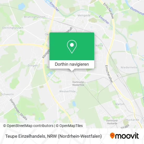 Teupe Einzelhandels Karte