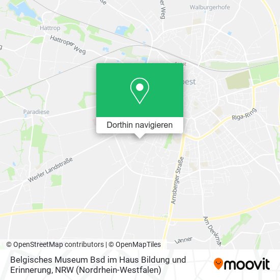 Belgisches Museum Bsd im Haus Bildung und Erinnerung Karte