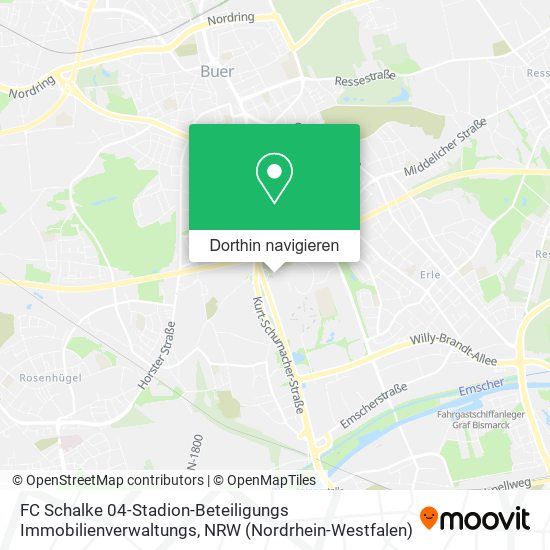 FC Schalke 04-Stadion-Beteiligungs Immobilienverwaltungs Karte