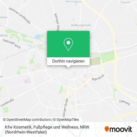 Kfw Kosmetik, Fußpflege und Wellness Karte
