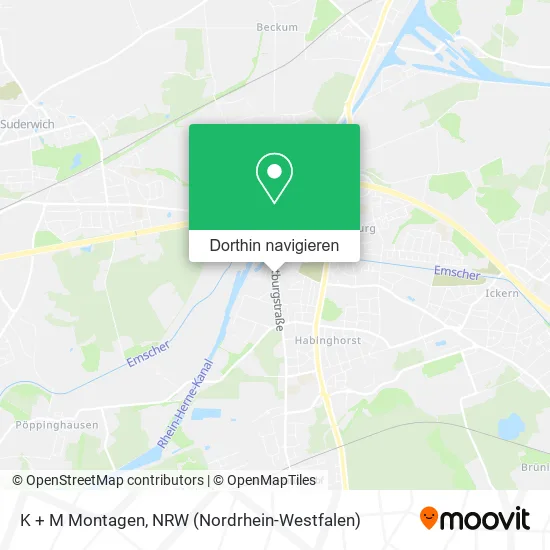 K + M Montagen Karte