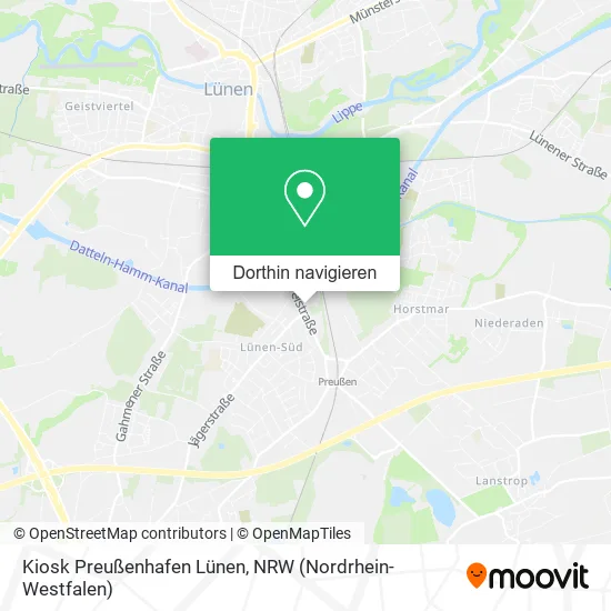 Kiosk Preußenhafen Lünen Karte