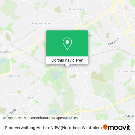 Stadtverwaltung Herten Karte