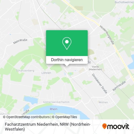Facharztzentrum Niederrhein Karte
