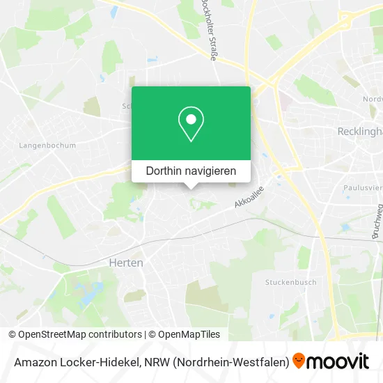 Amazon Locker-Hidekel Karte