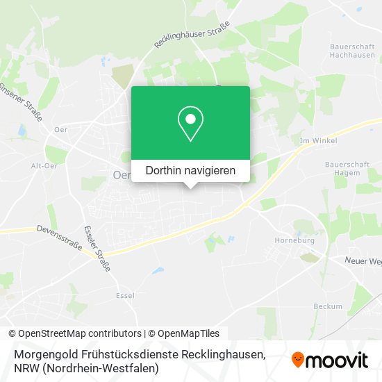 Morgengold Frühstücksdienste Recklinghausen Karte