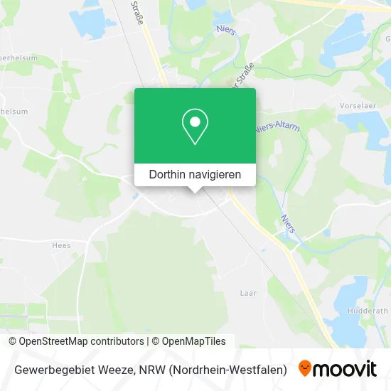 Gewerbegebiet Weeze Karte
