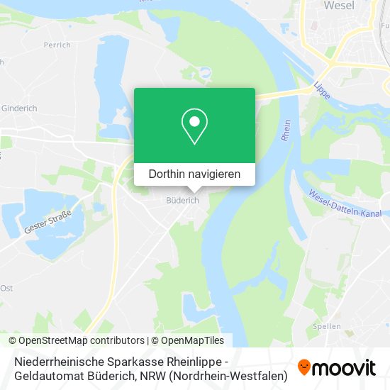 Niederrheinische Sparkasse Rheinlippe - Geldautomat Büderich Karte