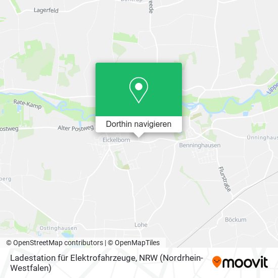 Ladestation für Elektrofahrzeuge Karte