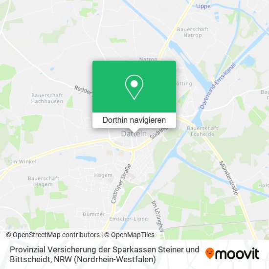 Provinzial Versicherung der Sparkassen Steiner und Bittscheidt Karte