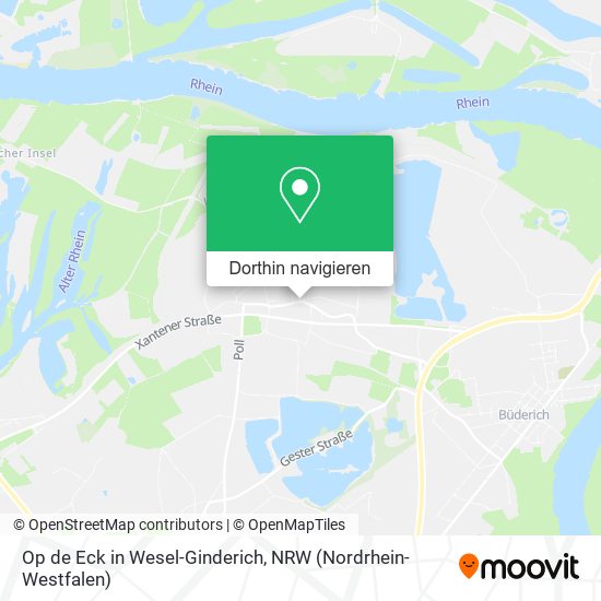 Op de Eck in Wesel-Ginderich Karte