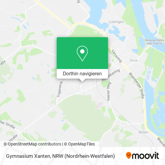 Gymnasium Xanten Karte