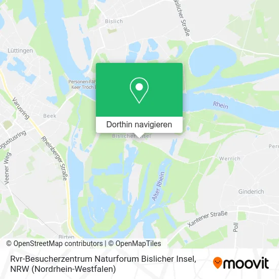 Rvr-Besucherzentrum Naturforum Bislicher Insel Karte