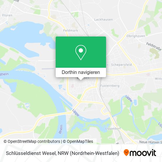 Schlüsseldienst Wesel Karte