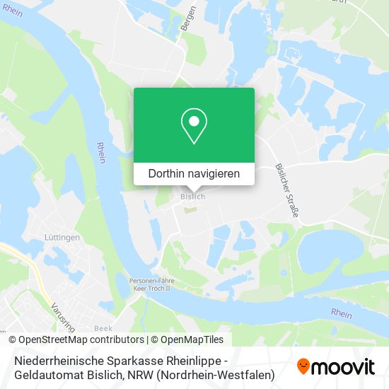 Niederrheinische Sparkasse Rheinlippe - Geldautomat Bislich Karte