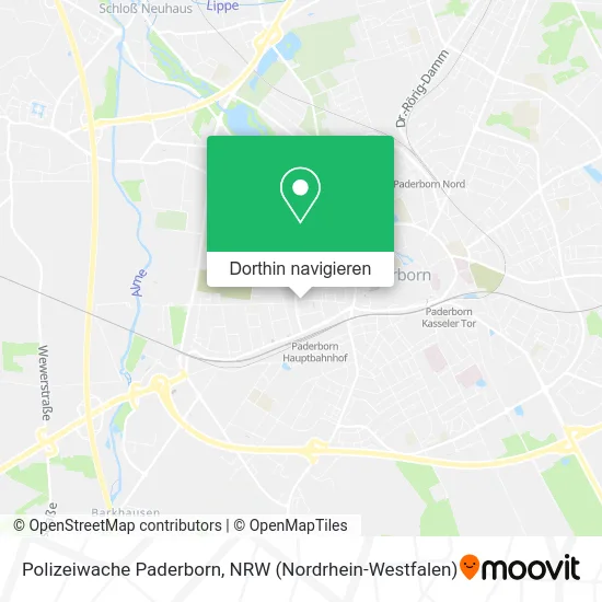 Polizeiwache Paderborn Karte