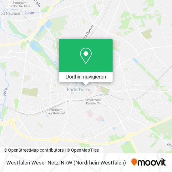 Westfalen Weser Netz Karte