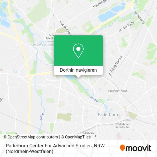 Paderborn Center For Advanced Studies Karte