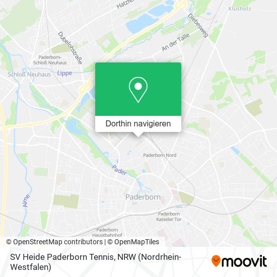 SV Heide Paderborn Tennis Karte