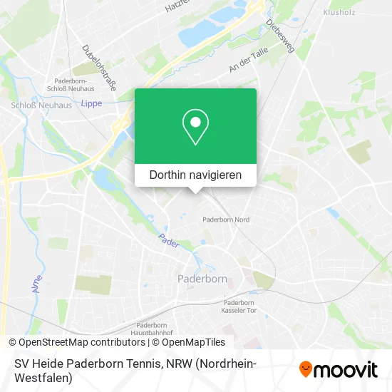 SV Heide Paderborn Tennis Karte