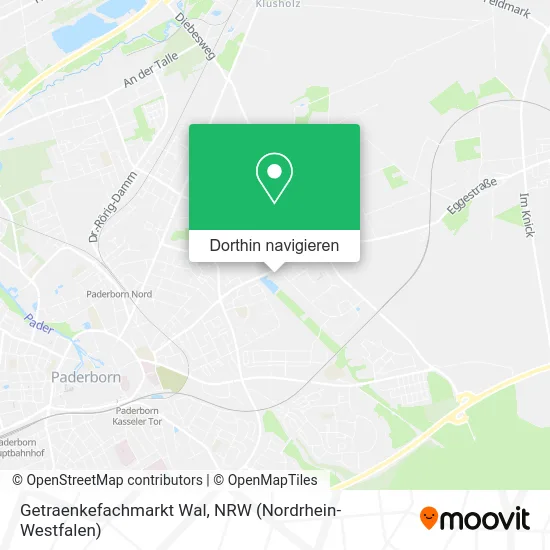 Getraenkefachmarkt Wal Karte