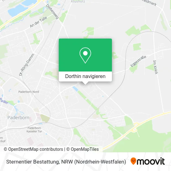 Sternentier Bestattung Karte