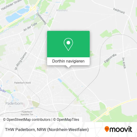 THW Paderborn Karte