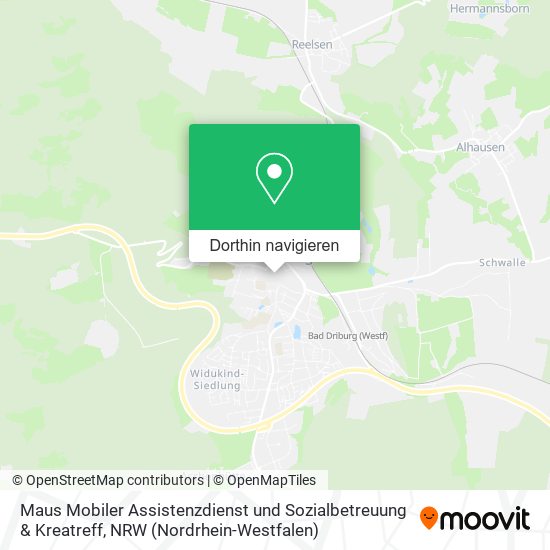 Maus Mobiler Assistenzdienst und Sozialbetreuung & Kreatreff Karte