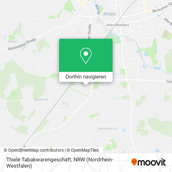Thiele Tabakwarengeschäft Karte