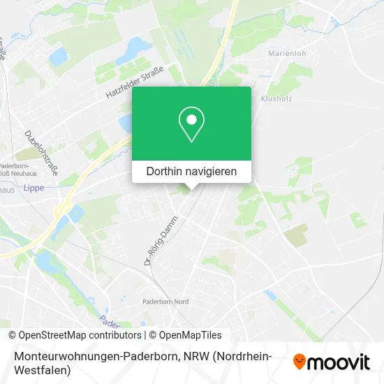 Monteurwohnungen-Paderborn Karte