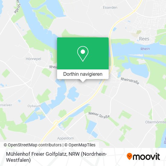 Mühlenhof Freier Golfplatz Karte