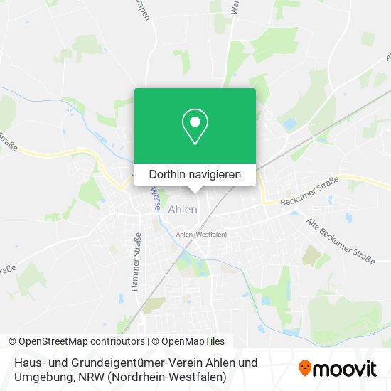 Haus- und Grundeigentümer-Verein Ahlen und Umgebung Karte