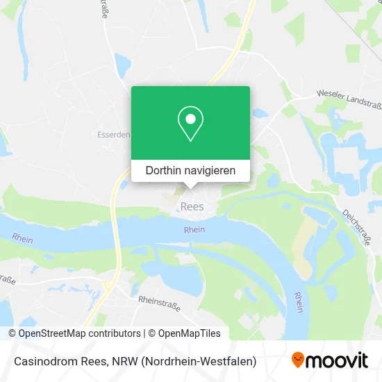 Casinodrom Rees Karte