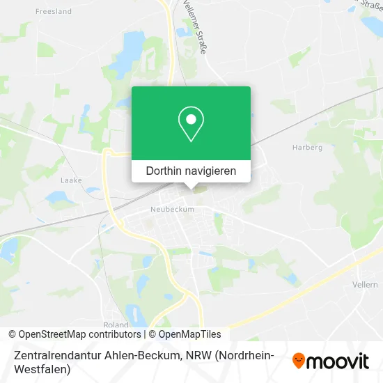 Zentralrendantur Ahlen-Beckum Karte
