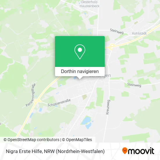 Nigra Erste Hilfe Karte