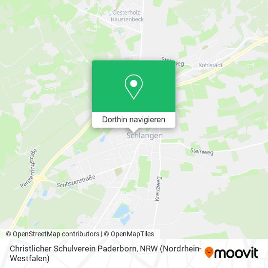 Christlicher Schulverein Paderborn Karte
