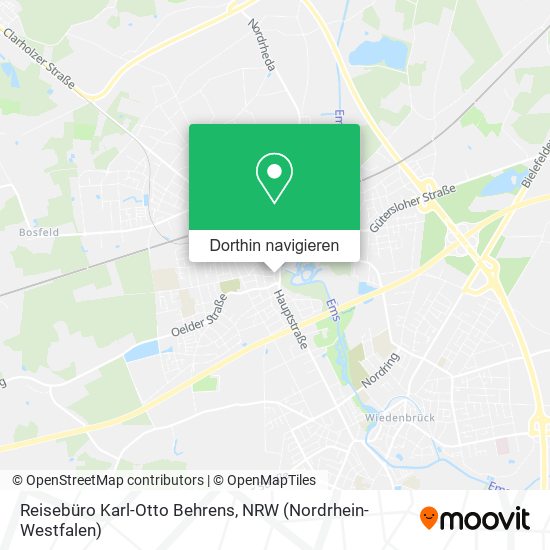 Reisebüro Karl-Otto Behrens Karte