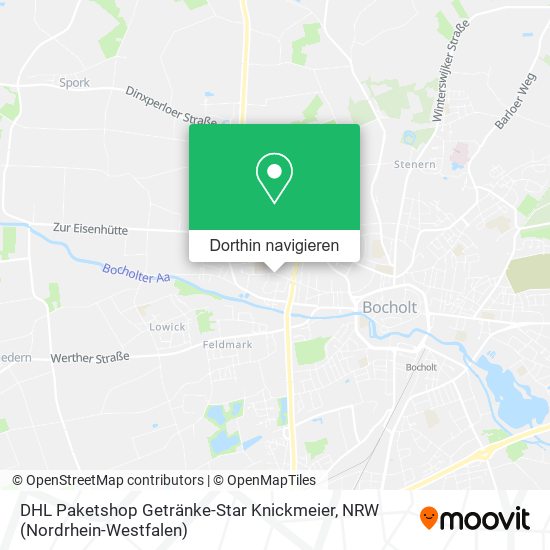 DHL Paketshop Getränke-Star Knickmeier Karte