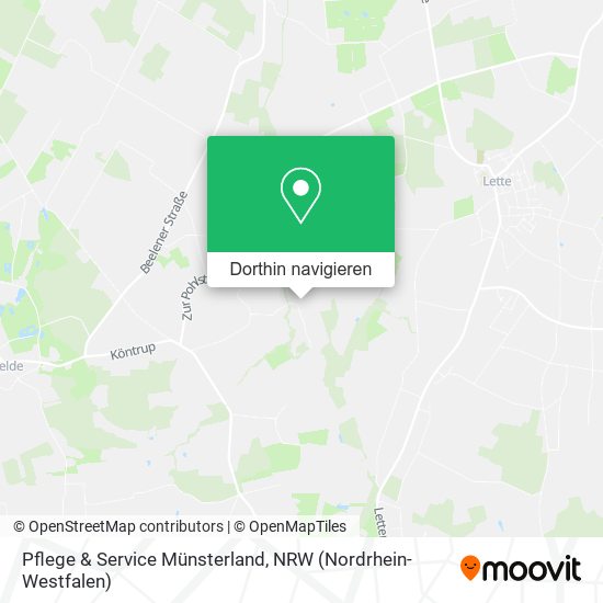 Pflege & Service Münsterland Karte