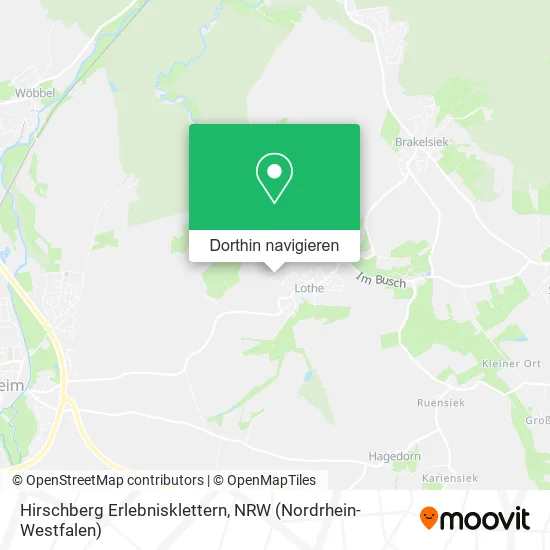 Hirschberg Erlebnisklettern Karte