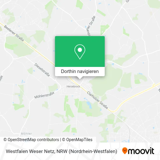 Westfalen Weser Netz Karte