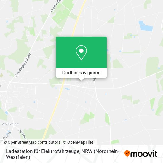 Ladestation für Elektrofahrzeuge Karte
