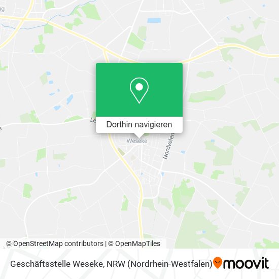 Geschäftsstelle Weseke Karte