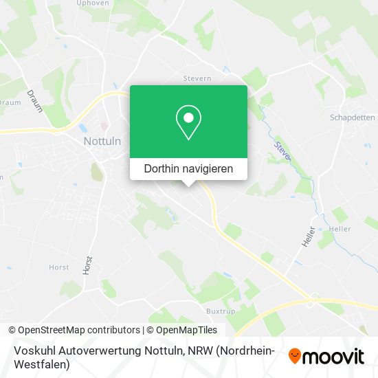 Voskuhl Autoverwertung Nottuln Karte