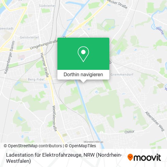 Ladestation für Elektrofahrzeuge Karte