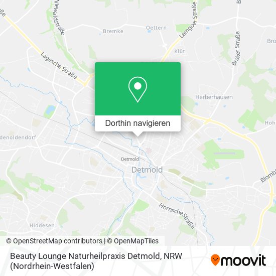 Beauty Lounge Naturheilpraxis Detmold Karte