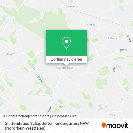 St. Bonifatius Schapdetten Kindergarten Karte