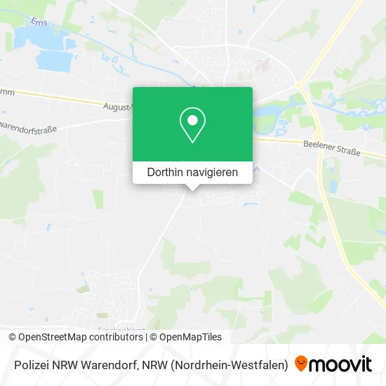 Polizei NRW Warendorf Karte