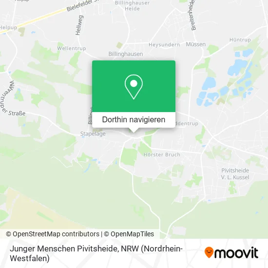 Junger Menschen Pivitsheide Karte